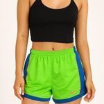 Nike Vintage Y2K Running Shorts – Bright Neon Green & Blue medium Photo 0