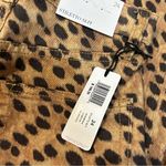 We Wore What Stiletto Slit Skinny Jeans in Cheetah Brown Photo 8