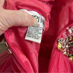 Sherri Hill Bright Pink Beaded Sequin Tulle Mini Skirt Pageant Prom Dress 2 Photo 10