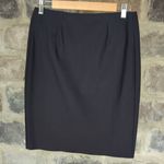 Ecru  Black Pull On Pencil Skirt Woman's‎ Small Business Career Stretch Scuba Photo 0