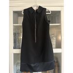 Vera Wang Simply  Dress Womens Size 12 Sleeveless Satin Trim Zip High Neck Shift‎ Photo 8