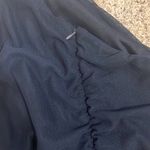 Love by Design Navy Blue One Shoulder Ruched Dress Photo 5