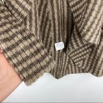 Lineamaglia Wool Alpaca Stripe Cardigan Sweater Brown Photo 5