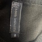 Poof Couture Elegant Black Midi Dress with White Trim Size M Photo 6