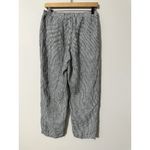 Quince 100% European Linen Pants Black White Classic Mini Gingham EUC Size S Photo 5