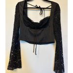 Princess Polly Markwell Long Sleeve Corset Lace Top Black Size 6 Photo 4