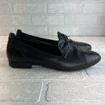 Born Loafer Flats Womens 9 Black Gallatin Cap Toe Bow Leather Preppy Academia Photo 1