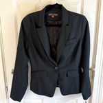 Merona NWT Women Sz 8 Black Blazer Jacket Career Workwear Single Button Pockets Photo 0