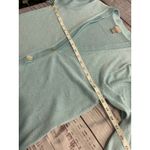 Chico's 1 Cardgian Sweater Womens M Shine 3 Button Front 3/4 Slv Pale Turquoise Photo 5