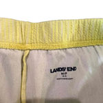 Lands' End Elastic Waistband Yellow Corduroy Shorts Size Petite Medium Photo 1