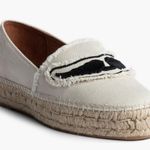 Zadig & Voltaire  Canvas Espadrille Slip on‎ Flat, Cream/Black, Size 11, NWOT Photo 0