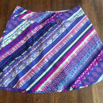 Title Nine  Purple Pink White Black Pattern Skort - Size S Photo 0