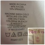 Riley & Rae Lace Top 3/4 Sleeves Round Neck Cream Pullover Women's Size Medium Photo 10