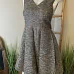 McGinn Lisa Metallic Tweed Mini Dress Size 6 Tan Photo 2