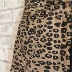Almost Famous NWT Womens  Denim Animal Print Leopard Distressed Jean Skirt - Sz 9 Photo 4