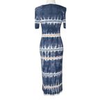 Anthropologie Midi Dress XS Shirt Dress Stretch Boho Hippie Gypsy Beachy Coastal Photo 3