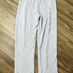 Diane Von Furstenberg DVF Size 10 Pleat Front Smoke Blue Crepe Trousers Straight Photo 12