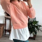 Calvin Klein Jeans Peach Shirttail Twofer Sweatshirt Size XS Photo 0