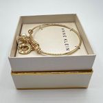 Anne Klein Crystal Charm Bangle Bracelet in Gold-Tone MSRP $28 NWT Photo 3