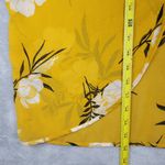 Midnight sky  Kimono Cardigan Womens Size 1X Yellow Floral Chiffon Midi Duster Photo 3