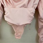 House Of CB  Giselle Blush‎ pink Satin Bodysuit size XS NWOT Photo 4