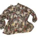 Boho Paisley floral peasant top i Brown Size 4X Photo 1
