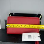 Steve Madden NWT  BZIP SMOOTH ZIP AROUND WALLET RED WRISTLET Photo 5