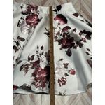 Jodi Kristopher  Ivory Floral Flare A-Line Mini Skirt School Dance Rose Size 3 Photo 5