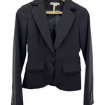 BCBGeneration  Black Fitted Two-Button Blazer Jacket Women's 2 Career Business Photo 0