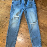 Kancan destroyed raw hem 11/29 normcore slimming jeans Blue Photo 0