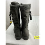Womans Lukees Knee Length Riding Boots 7.5 Gray Side Zip Photo 4