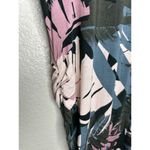 Motherhood Maternity Dress Womens Small Ruched Tropical Leaf Print Summer Casual Photo 2