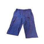 Tory Burch  Talia Silk Pull On Pajama Style Relaxed Pants Blue Red Size 4 Photo 1