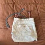 Free People Emmie White Cotton Crossbody Bag with Chain Strap Photo 3