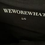 We Wore What : Black Lace-Up biker shorts- size L Photo 1