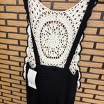 ZARA  Ivory And Black Crochet Midi Dress Size‎ Small Photo 4