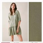 ZARA Green Mini Shirt Dress Photo 1