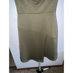 Closet‎ London Olive Green High Neck Wrap Skirt Mini Dress Size 4 Photo 2