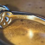 Natural Aquamarine Sterling Silver Heart Ring Size 5.75 Photo 6