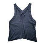 Free People  Movement Womens Tank Top Size Small Gray Criss Cross Loose Fit EUC Photo 3