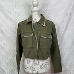 Anthropologie  Pilcro Embroidered Utility Cropped Jacket Size XS‎ NWT Photo 11