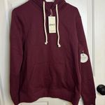 Pact Unisex Raisin Burgundy One For All Unisex Hoodie Size Medium Red Photo 0