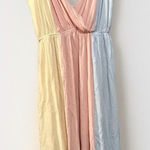 Storia Pastel Rainbow Color Block Small Summer Dress Quiet Money Comfort Flowy Photo 0