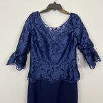 JS Collections  Embroidered Mesh Peplum Gown Photo 67