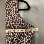 Akemi + Kin  Anthropologie Size S Burgundy Silver Knit Mock Neck Leopard Top Photo 8