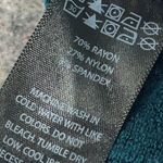 House Of Harlow 1960 Women's High Waisted Mini Skirt Size S Ribbed Dark Teal Green Photo 4