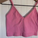 Garage  Sofi Seamless V-Neck Cropped Cami Tank Bubblegum Pink Women’s Size Small Photo 1