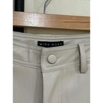 MIOU MUSE Women's Creamy High Waisted Wide Leg Faux Leather Pants Size M Size M Photo 3