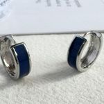 15mm Small Hoop Earrings for Men Women Streetwear Hip Hop Unisex Earrings Silver Photo 2