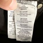 Good American NWT Black Good Boy Straight Leg Denim Jeans Busted Knee 6/28 Photo 9